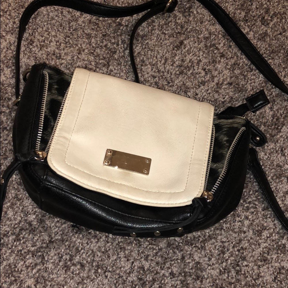 Black and White cross body bag